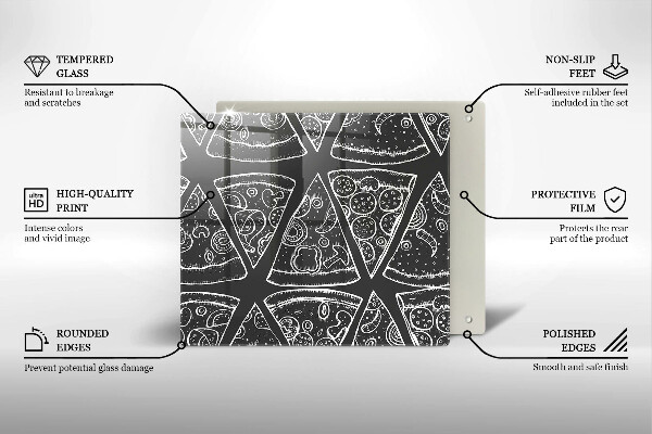 Protector encimera Ilustración de pizza