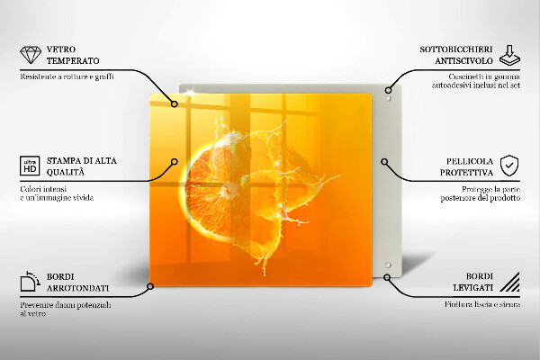 Protector encimera Fruta jugosa de naranja