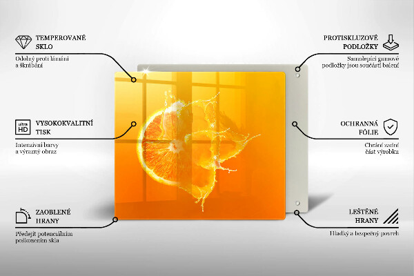 Protector encimera Fruta jugosa de naranja