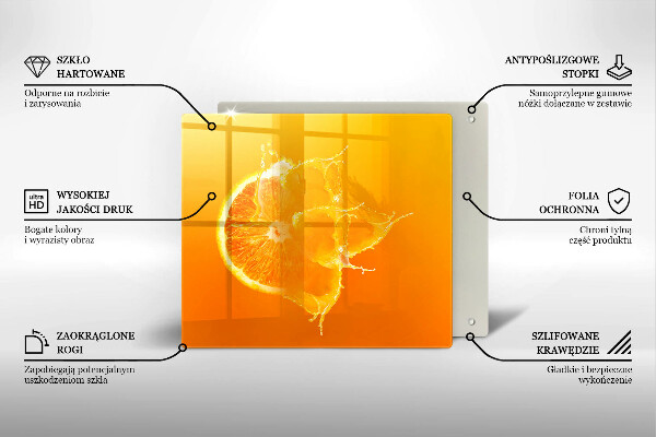 Protector encimera Fruta jugosa de naranja