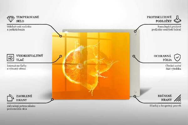 Protector encimera Fruta jugosa de naranja