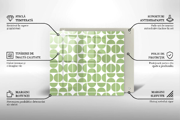 Protector encimera Patrón de formas boho