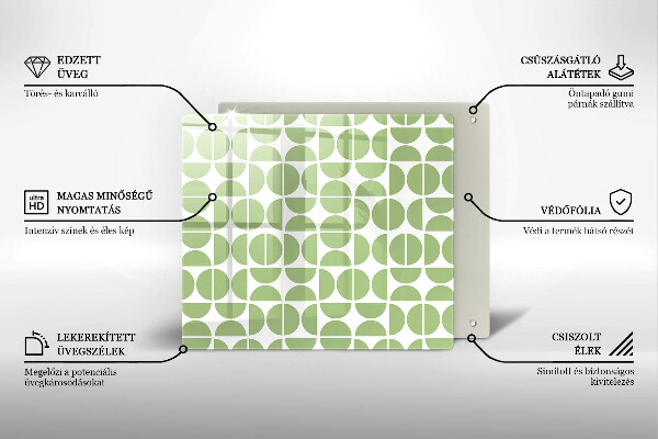 Protector encimera Patrón de formas boho