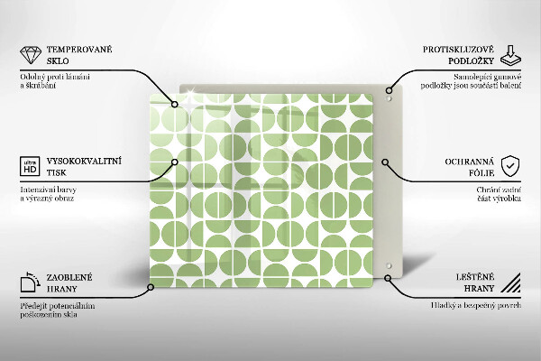 Protector encimera Patrón de formas boho