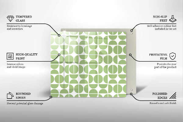 Protector encimera Patrón de formas boho