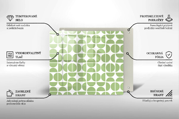 Protector encimera Patrón de formas boho