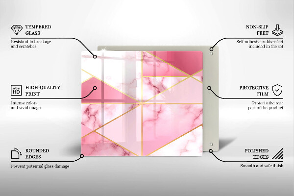 Protector encimera Mármol geométrico