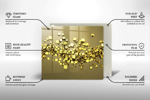 Protector encimera Geometría 3d abstracta