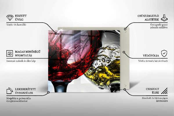 Protector encimera Vasos de vino