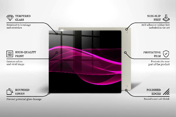 Protector encimera Abstracción rosa