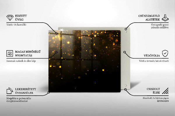 Protector encimera Brillo dorado