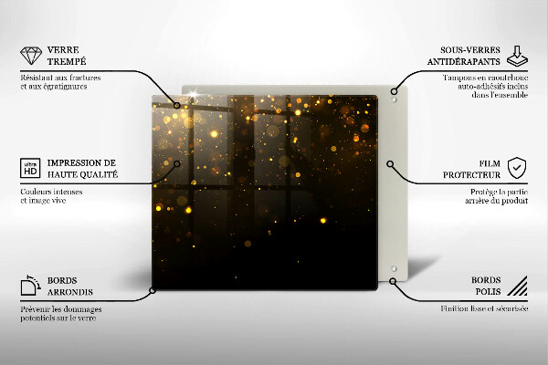 Protector encimera Brillo dorado