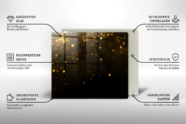 Protector encimera Brillo dorado