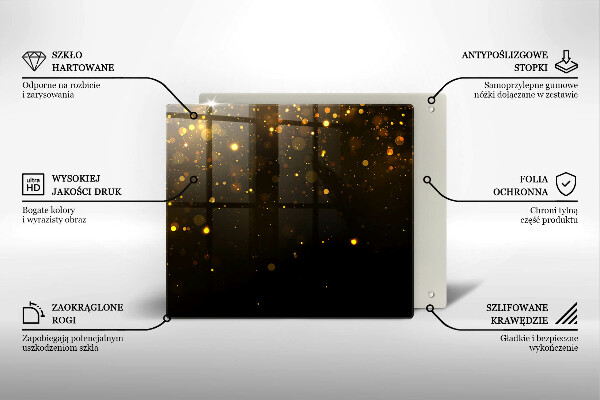 Protector encimera Brillo dorado