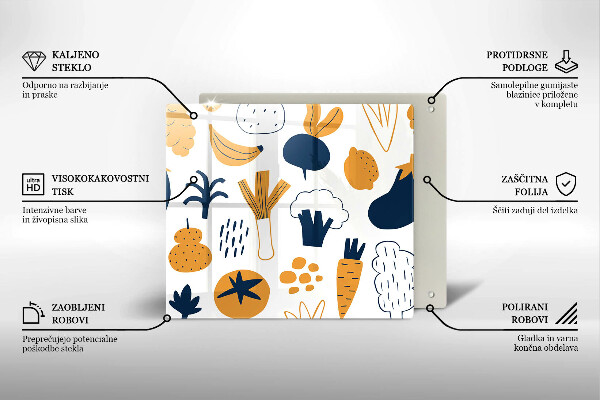 Protector encimera Ilustración de comida