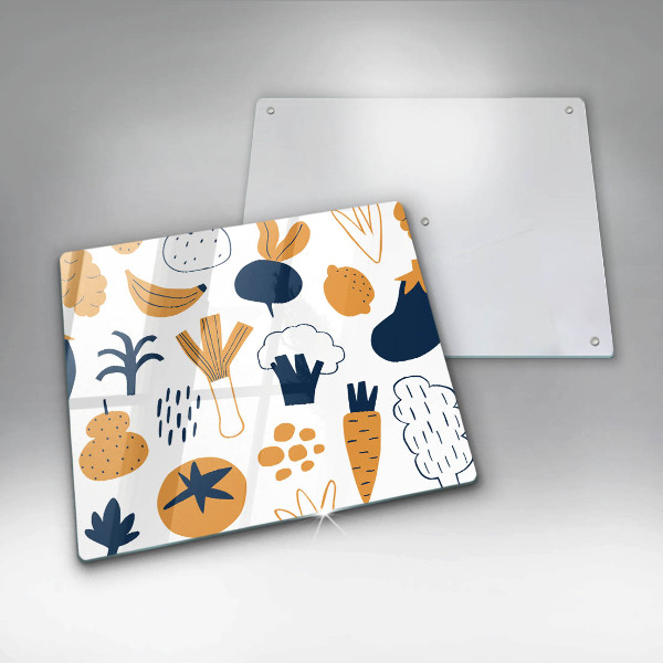 Protector encimera Ilustración de comida