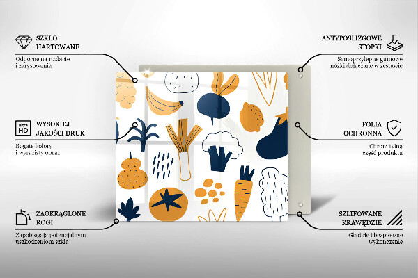 Protector encimera Ilustración de comida