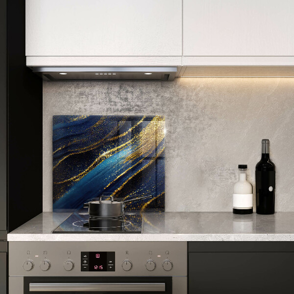 Protector encimera Abstracción azul marino