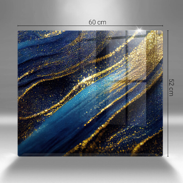 Protector encimera Abstracción azul marino