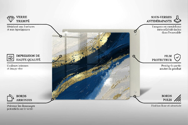 Protector encimera Textura con oro