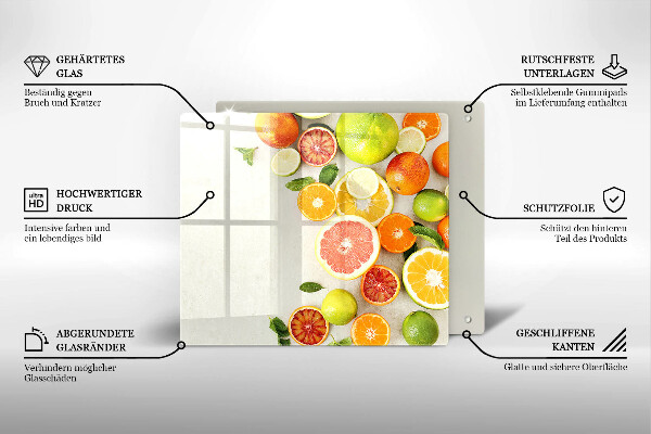 Protector encimera Frutas cítricas