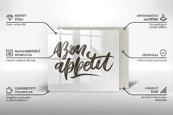 Protector encimera Iscrizione bon appetit