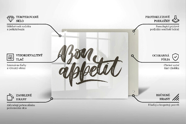 Protector encimera Iscrizione bon appetit