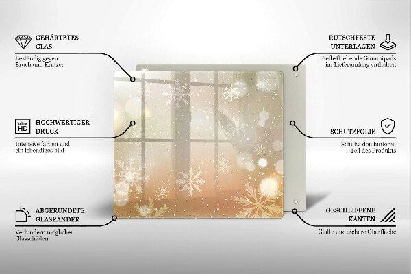 Protector encimera Copos de nieve