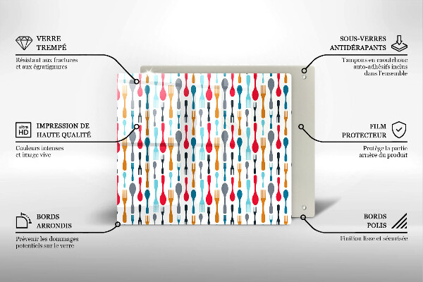 Protector encimera Ilustración de cuchara