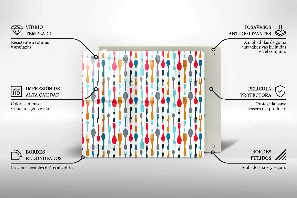 Protector encimera Ilustración de cuchara