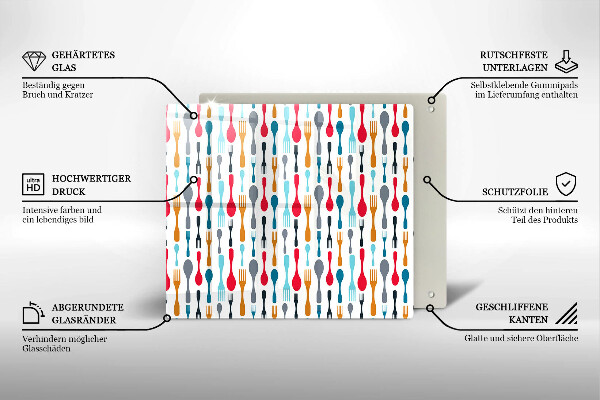 Protector encimera Ilustración de cuchara