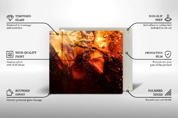 Protector encimera Bebida de cola con hielo