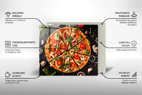 Protector encimera Pizza con champiñones