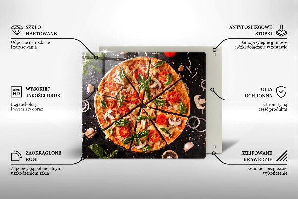 Protector encimera Pizza con champiñones