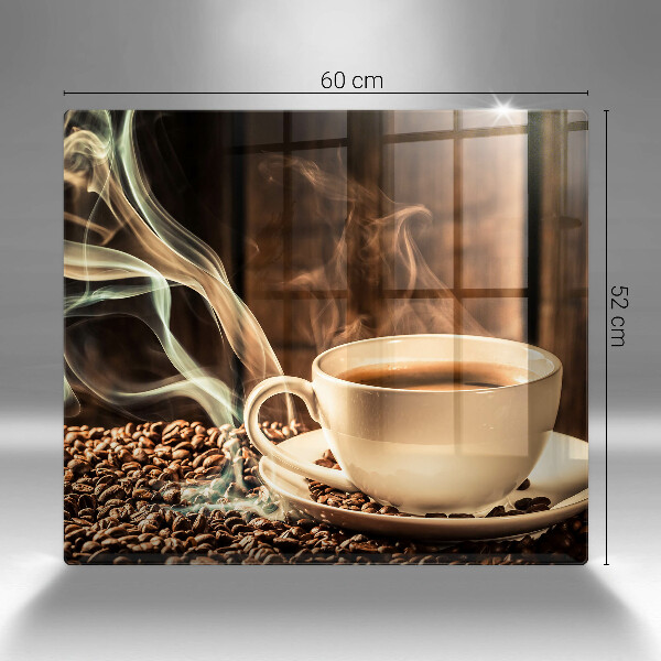 Protector encimera Taza y granos de café