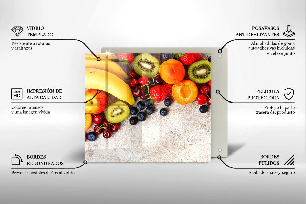 Protector encimera Frutas navideñas