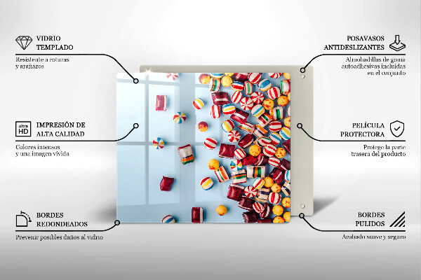 Protector encimera Caramelos de colores