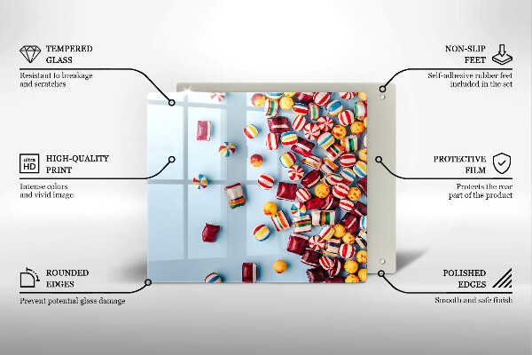 Protector encimera Caramelos de colores