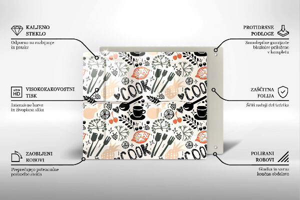 Protector encimera Motivo de cocina de dibujos animados