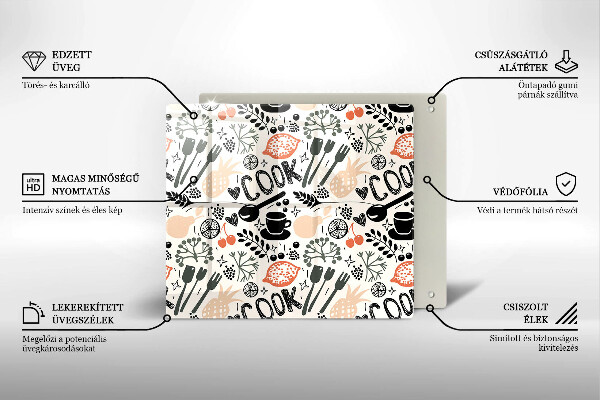 Protector encimera Motivo de cocina de dibujos animados