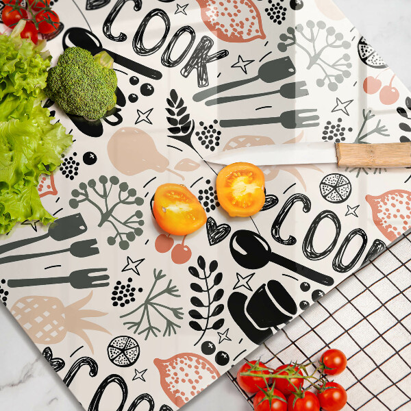 Protector encimera Motivo de cocina de dibujos animados