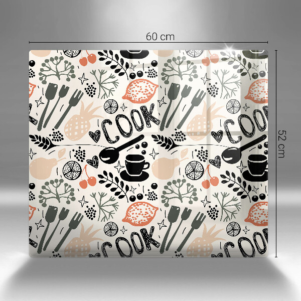 Protector encimera Motivo de cocina de dibujos animados