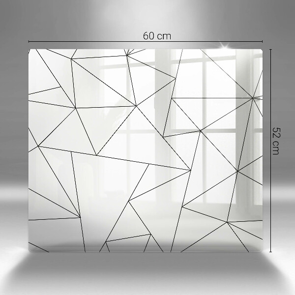 Protector encimera Triángulos blancos