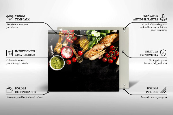 Protector encimera Ingredientes y especias italianas