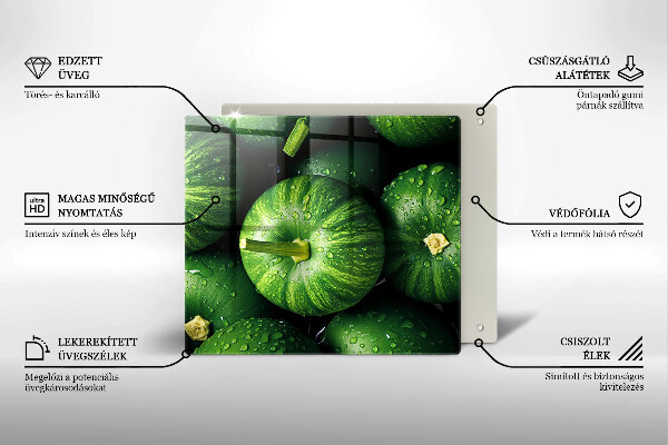 Protector encimera Calabazas verdes