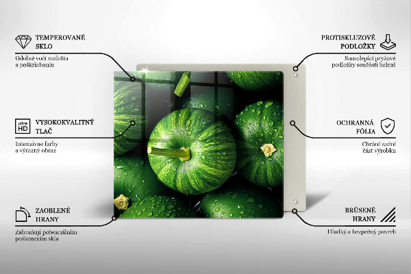 Protector encimera Calabazas verdes