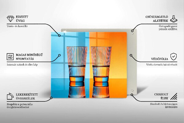 Protector encimera Dos vasos de agua