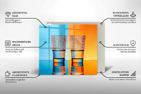 Protector encimera Dos vasos de agua