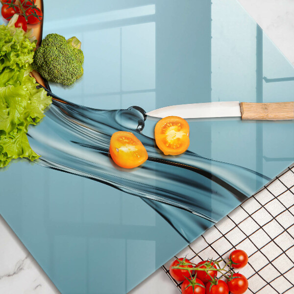 Protector encimera Agua sobre un fondo azul