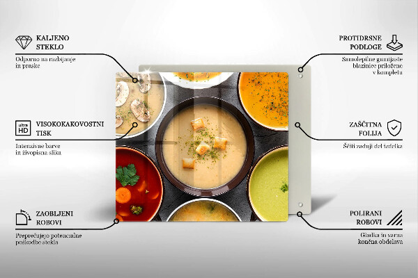 Protector encimera Sopas coloridas